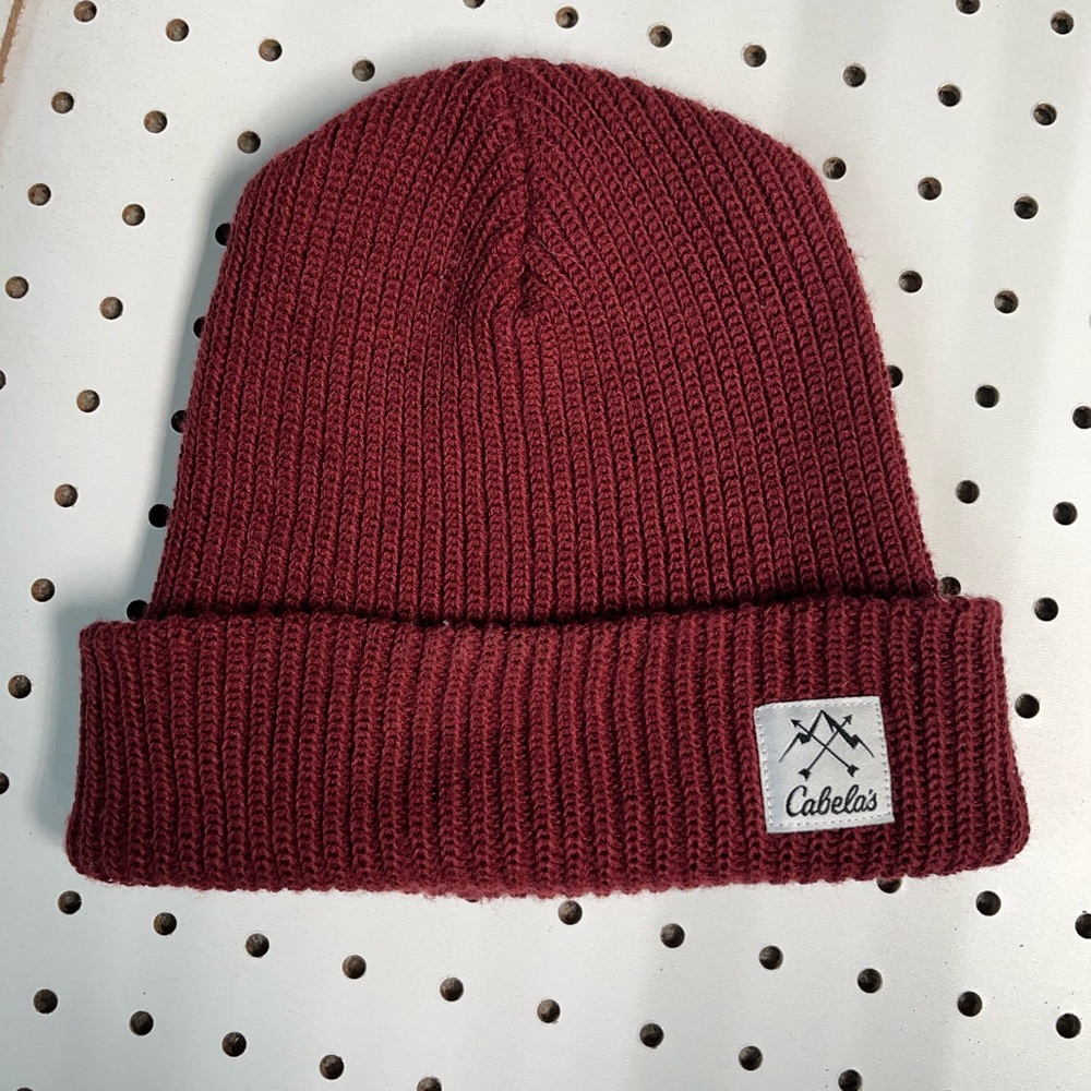 Cabela's Burgundy Knit Hat